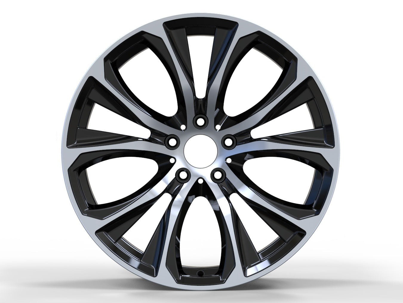 We manufacture premium quality forged wheels rims for BMW X5 G05 X6 G06 X7 G07 in any design, size, color. Wheels size: Front: 22 x 9.5 ET 32-37 Rear: 22 x 10.5 ET 43 PCD: 5 X 112 CB: 66.6 Forged wheels can be produced in any wheel specs by your inquiries and we can provide our specs Compared to standard alloy cast wheels, forged wheels have the highest strength-to-weight ratio; they are 20-25% lighter while maintaining the same load factor.