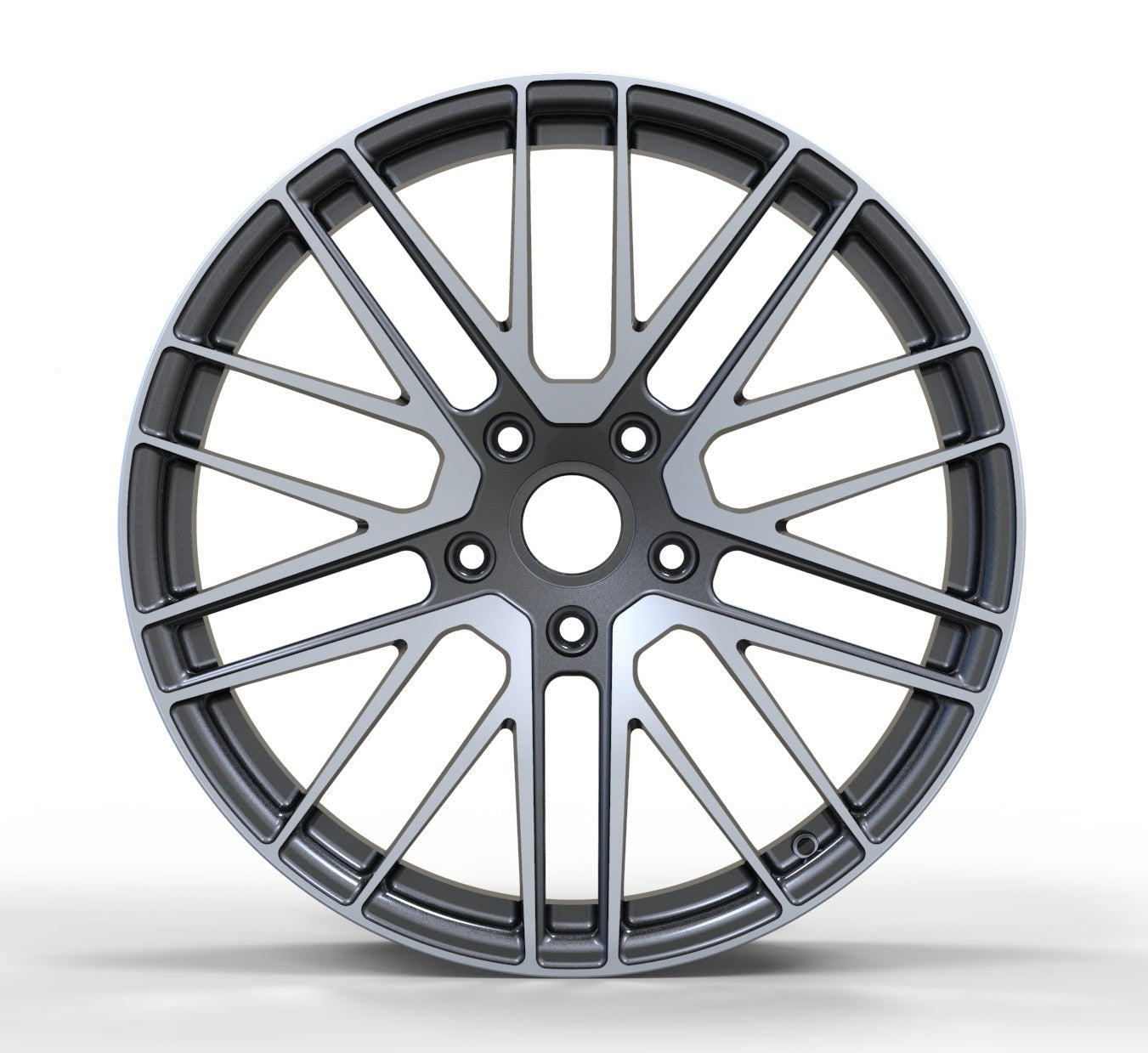 We manufacture premium quality forged wheels rims for PORSCHE 911 in any design, size, color. Wheels size: Front: 22 x 10 ET 48 Rear: 22 x 11.5 ET 61 PCD: 5 x 130 CB: 71.6 Forged wheels can be produced in any wheel specs by your inquiries and we can provide our specs Compared to standard alloy cast wheels, forged wheels have the highest strength-to-weight ratio; they are 20-25% lighter while maintaining the same load factor. Finish: brushed, polished, chrome, two colors, matte, satin, gloss