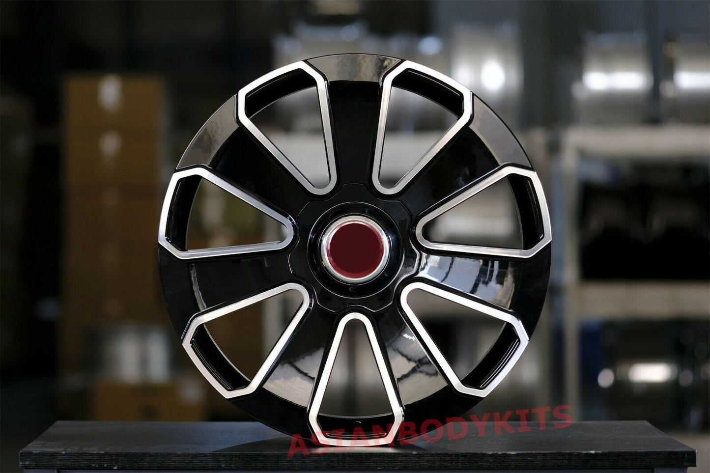 إطارات عجلات مزورة مقاس 22 بوصة من بنتلي بينتايجا 22x10 ET28 5x130 أسود MF