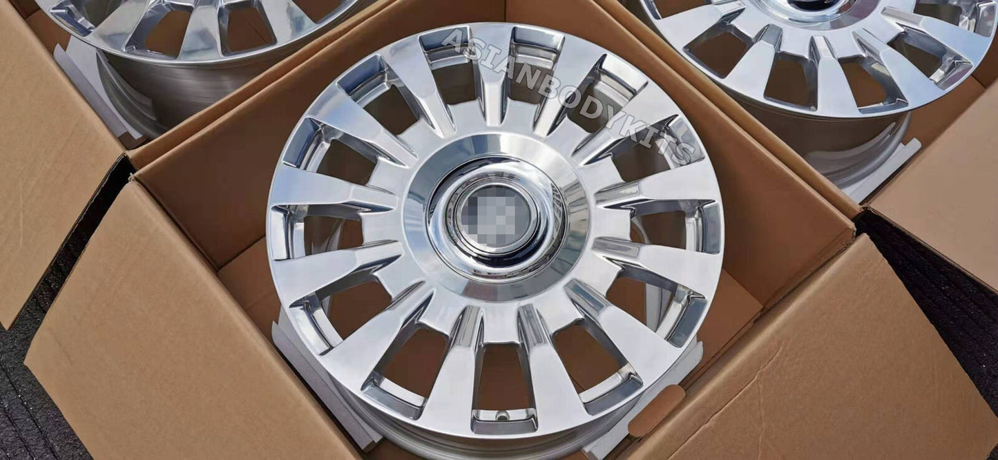 جنوط عجلات مزورة مقاس 21 بوصة رولز رويس سبيكتر جوست رايث داون فانتوم 21x9 21x10