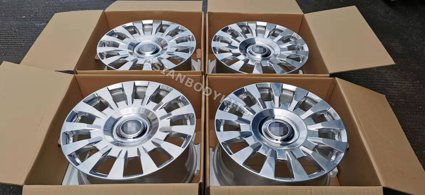 جنوط عجلات مزورة مقاس 21 بوصة رولز رويس سبيكتر جوست رايث داون فانتوم 21x9 21x10