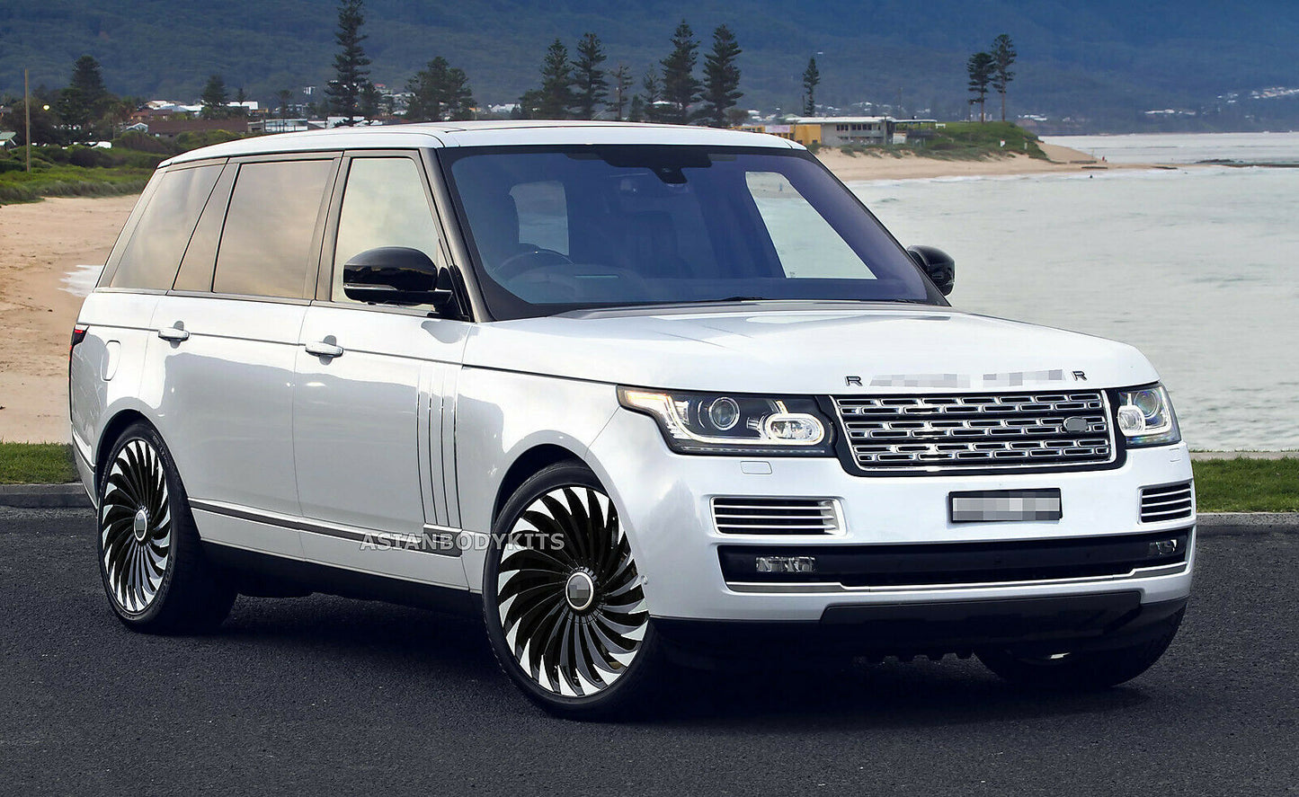 جنوط عجلات مزورة لسيارة رينج روفر فوغ سبورت مقاس 22 بوصة L405 L494 L320 22x10