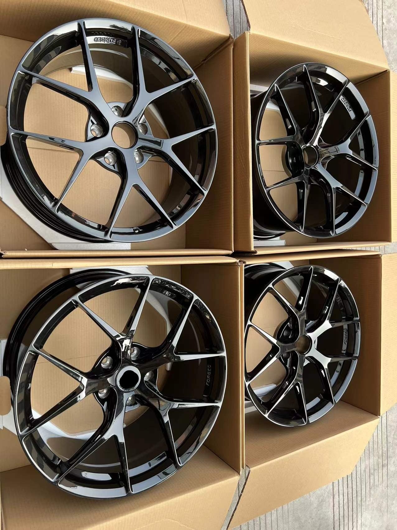 BBS FI-R We produced premium quality forged wheels rims for ASTON MARTIN VANTAGE Our wheels sizes: Front 20 x 9 ET 43 Rear 20 x 11 ET 45 Finishing: Glossy Black Forged wheels can be produced in any wheel specs by your inquiries and we can provide our specs