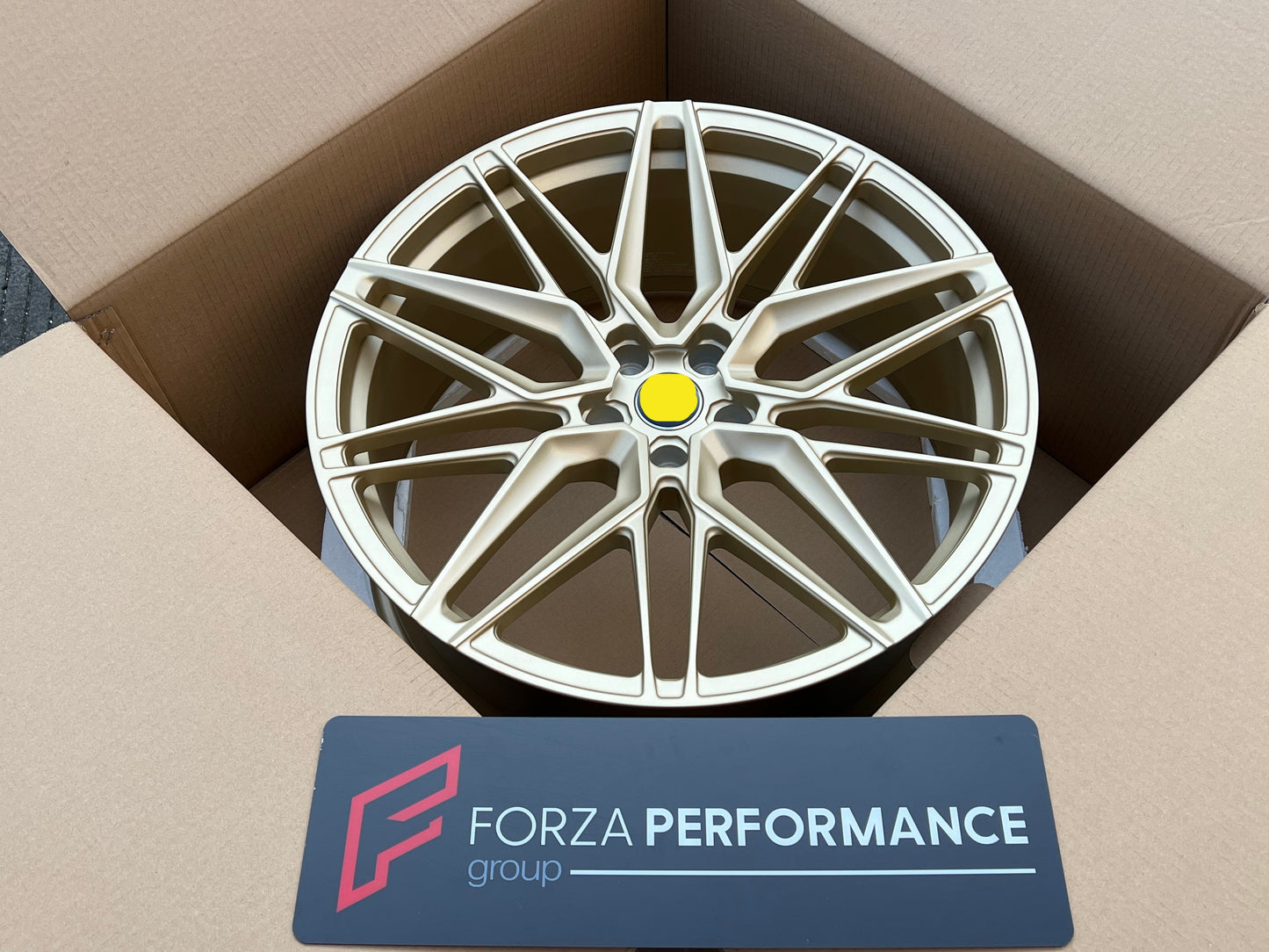 We produced premium quality forged wheels rims for BMW 7 SERIES G12 Our wheels sizes: Front 21 x 9 ET 25 Rear 21 x 10.5 ET 35 Finishing: Frozen Gold Forged wheels can be produced in any wheel specs by your inquiries and we can provide our specs