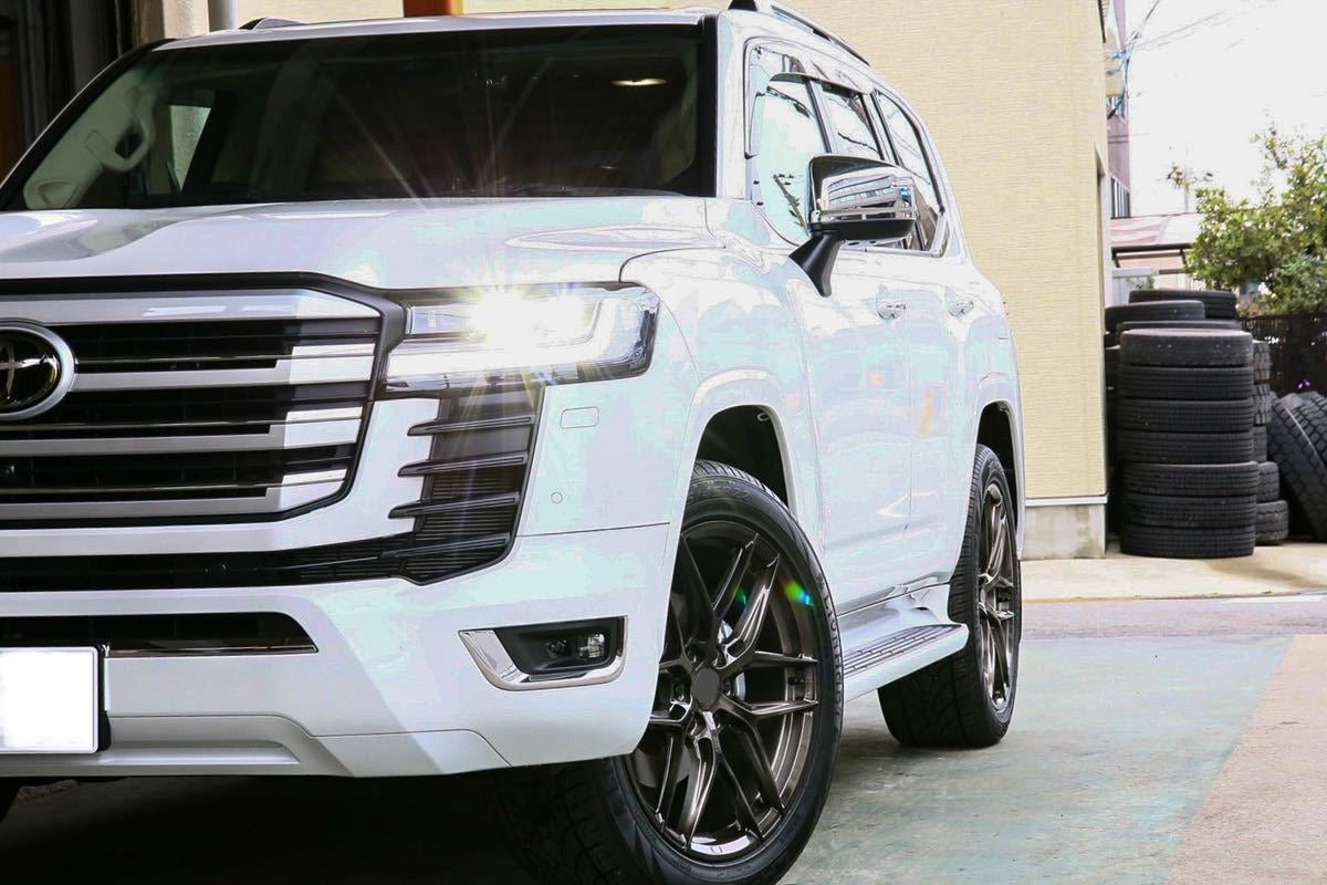 We manufacture premium quality forged wheels rims for TOYOTA LAND CRUISER 300 LC 300 in any design, size, color. Wheels size: 22 x 9.5 PCD: 6 X 139.7 CB: 95.1 Forged wheels can be produced in any wheel specs by your inquiries and we can provide our specs