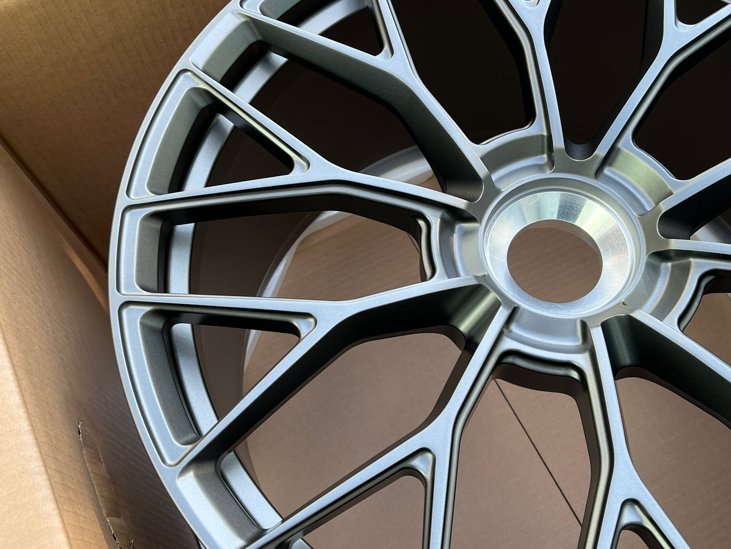 We manufacture premium quality forged wheels rims for PORSCHE 911 992 GTS TARGA TURBO S GT3 in any design, size, color. Wheels size: in 20 x 9 ET 46 in 21 x 12 ET 64 PCD: CENTERLOCK CB: CENTERLOCK FINISH: MATTE BLACK Forged wheels can be produced in any wheel specs by your inquiries and we can provide our specs